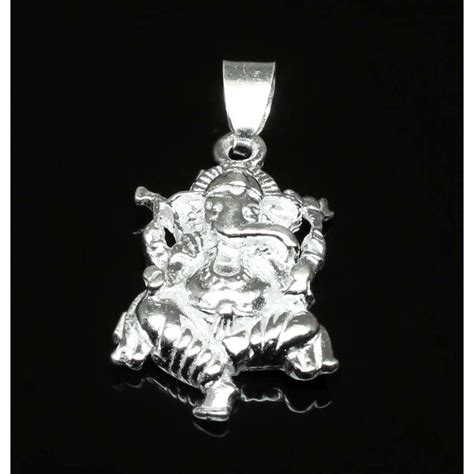 Pure Silver Lord Ganesha Pendant – Karizma Jewels