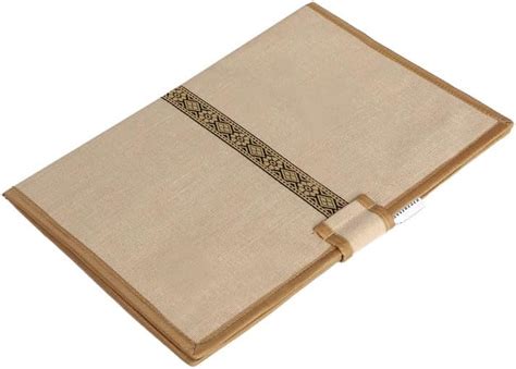 Printed Fabric File Folders for Certificates, Document Holder, Jute ...