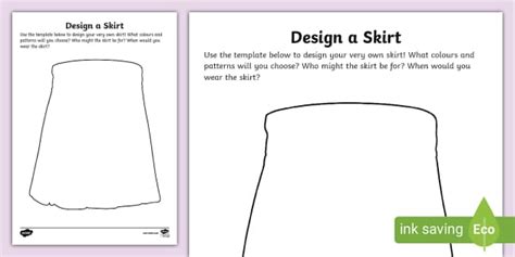 Design a Skirt Activity (teacher made) - Twinkl
