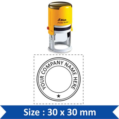 Shiny Round Stamps Online Rubber Stamps India