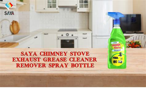SAYA Greasy Stain Kitchen Cleaner 500 ml, Degreaser Chimney, Stove ...