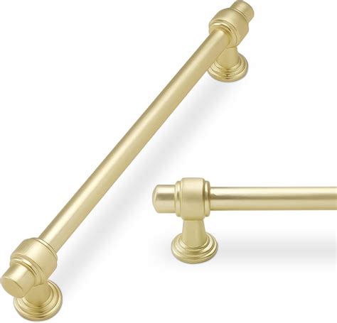POVEFONK 6 Pack 7.5 inch(192mm) inch Brushed Brass Kitchen Cabinet ...