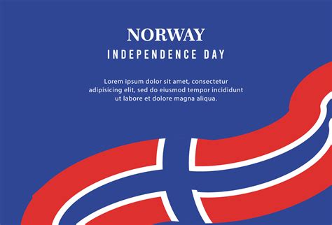 Happy independence day of Norway . template, background. Vector ...