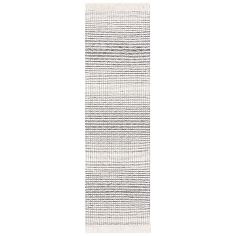 SAFAVIEH Marbella Peronal Distressed Runner Rug, Ivory/Black, 2'3" x 8 ...