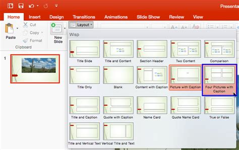 Layout View PowerPoint 的图像结果