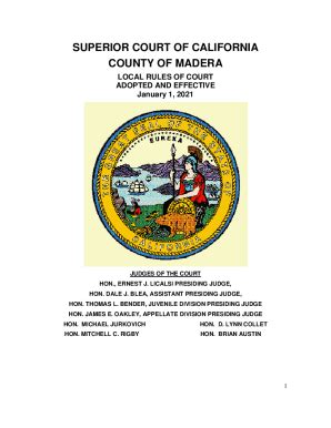 Fillable Online Madera Superior Court local rules Fax Email Print ...
