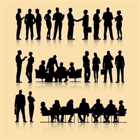 Business People Talking Silhouette 的图像结果