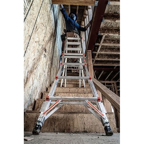 Little Giant Ladders Leveler M17 with Leg Levelers 18-ft Reach Type 1A ...