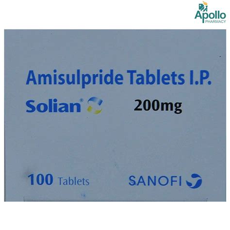 SOLIAN 200MG TABLET Price, Uses, Side Effects, Composition - Apollo ...