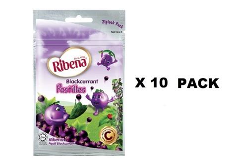 Buy Ribena Blackcurrant Pastilles Ziplock 40g X 10 PACK - FREE SHIPPING ...