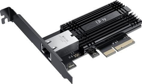 QFly 10Gb PCI-e Network Card, PCIe to 10 Gigabit Ethernet Adapter ...