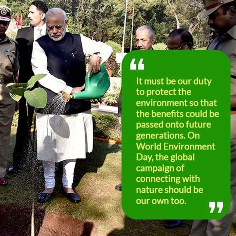 Top quotes by Prime Minister Modi on Environment
