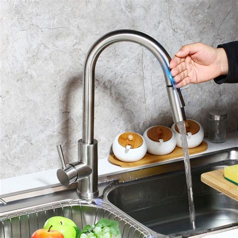 CHEN Kitchen Tap Touch Control Kitchen Taps Stainless Steel Smart ...