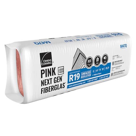 Owens Corning R- 19 Wall Unfaced Fiberglass Batt Insulation 85.33-sq ft ...