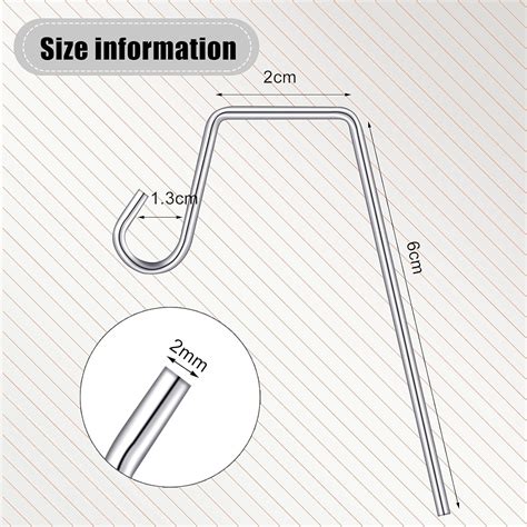 Buy 90 Pieces Christmas Gutter Hooks Mini Gutter Hanger Hooks 1.57 x 1. ...