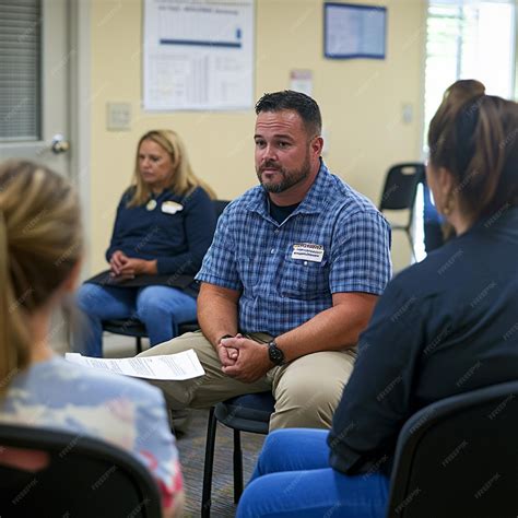 Crisis intervention specialists training community members in mental health first aid | Premium ...