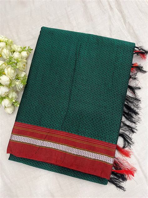 Rama Maroon Khun Saree – The Loom Store