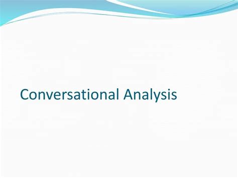 Image result for Conversational Analysis