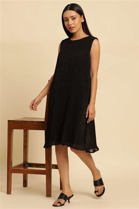 Buy Black Western Party Dress Online for Woman | WforWoman
