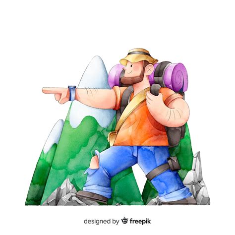 Randonneur Humour - Vecteurs : téléchargez gratuitement des vecteurs de ...