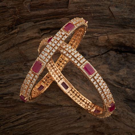 Explore the Best Zircon Bangles Online | Dazzle in Zircon Stone Bangles