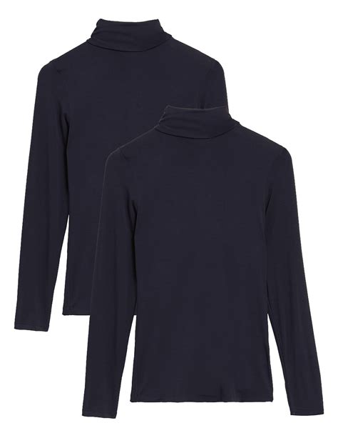 2pk Heatgen™ Thermal Polo Neck Tops