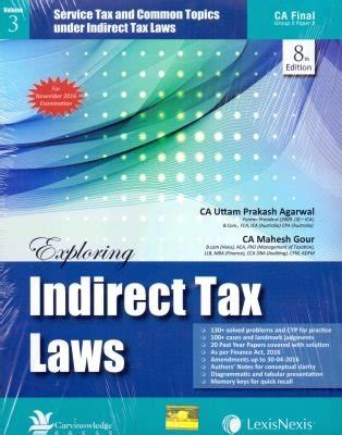 Exploring Indirect Tax Laws - Central Excise Law, Customs Law With ...