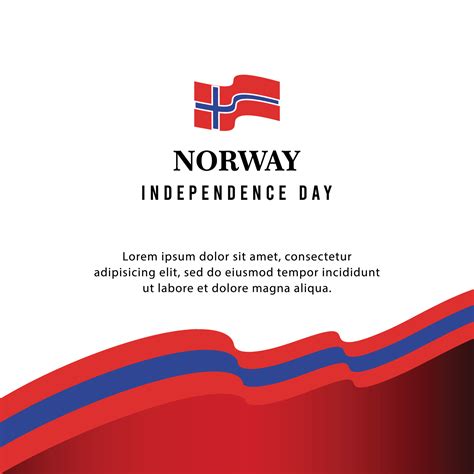 Happy independence day of Norway . template, background. Vector ...