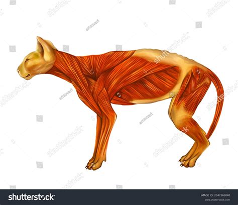 216 cat muscles anatomy Snímků, stock fotografií a vektorů | Shutterstock
