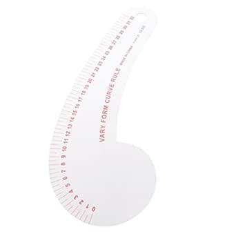 MYADDICTION 12.2 inch Long Comma Shaped Hard Plastic French Curve Ruler ...