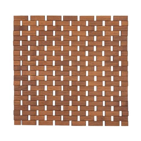 Bamboo Bath Mat Square