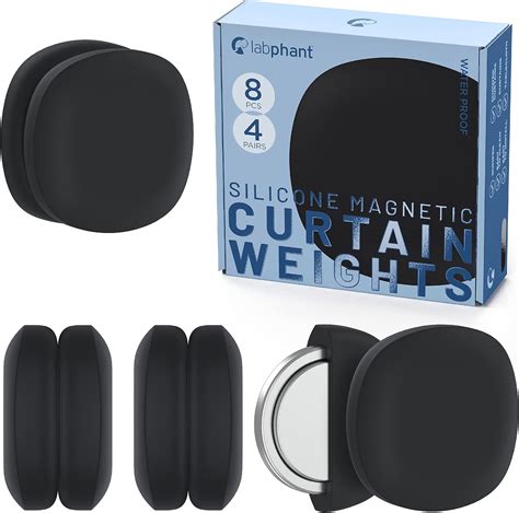 Amazon.com: labphant Shower Curtain Magnet Weights - Silicone Encased ...