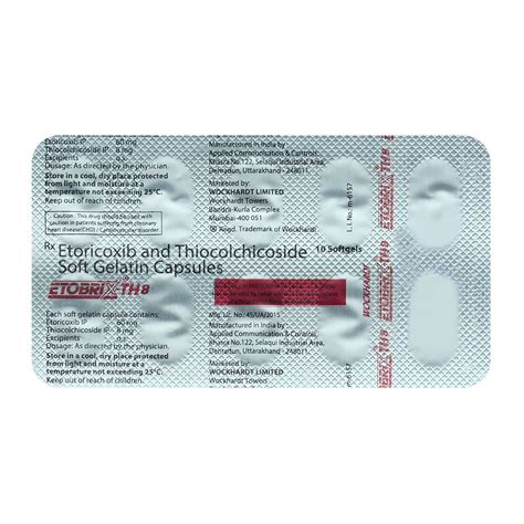Etobrix-TH 8 Softgel Capsule | Uses, Side Effects, Price | Apollo Pharmacy