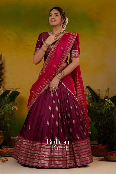 Pattu Lehenga Designs - Traditional Pattu Elegance | Unique Styles