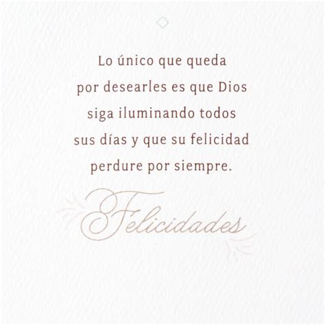 Joy Religious Spanish-Language Wedding Card for Couple With Prayer Card ...