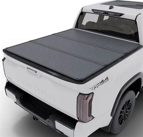 Amazon.com: Toptiny Hard Folding Truck Bed Tonneau Cover |THTF026|2007-2021 Toyota Tundra 5'6 ...