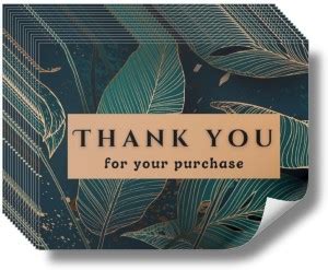 AanyaCentric 2.8x2inch Thank You Sticker Label for Business Gratitude ...