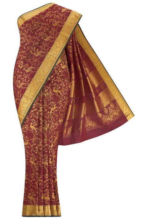 Red Organza Silk Saree – Nalli Silk Sarees Pvt Ltd