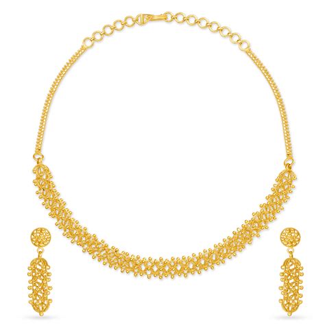 Enchanting Gold Necklace Set