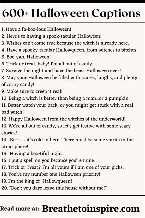 1000+ Halloween Captions To Make You Instant Instagram Fame [2023 ...