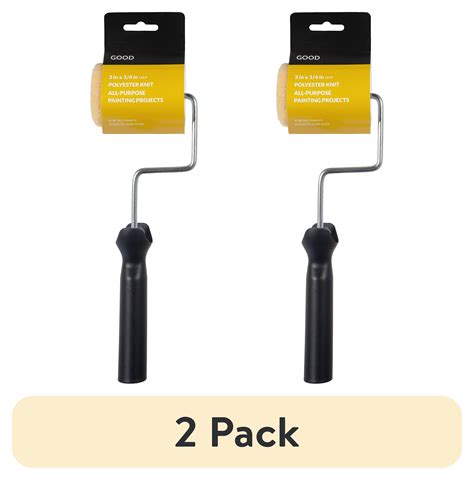 (2 pack) Good 3 x 1/4 in. Knit Polyester Trim Roller with Frame ...