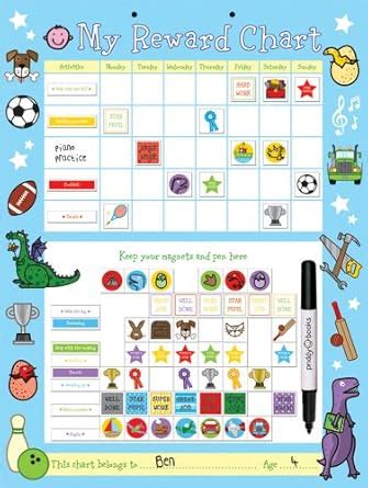Blue Reward Chart: Big & Busy Reward Chart : Priddy, Roger: Amazon.in ...