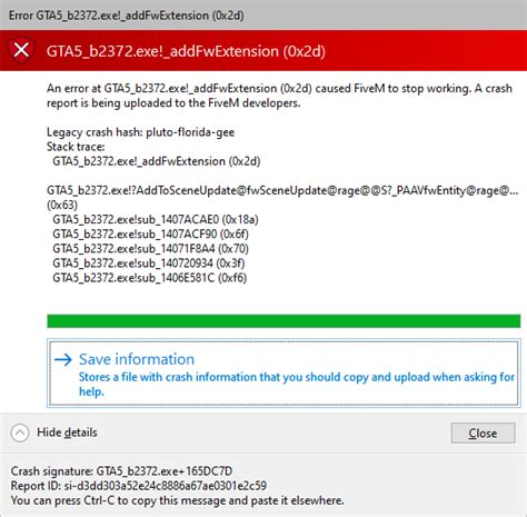 Image result for Fivem Error Code 112