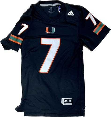 Miami Hurricanes adidas Xavier Restrepo # 7 Jersey - Black – CanesWear ...