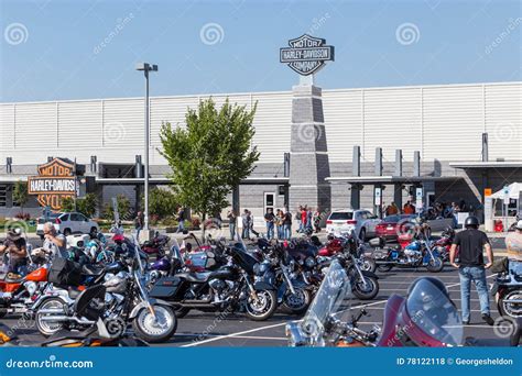 Harley Davidson Cycles at Factory Editorial Stock Photo - Image of ...