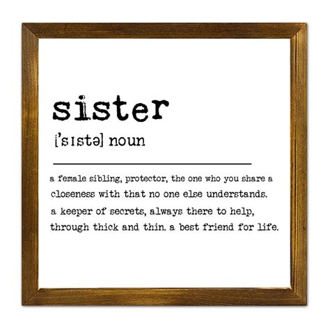 Sister Definition Quotes Poster Fox | Personalised Soul Sister