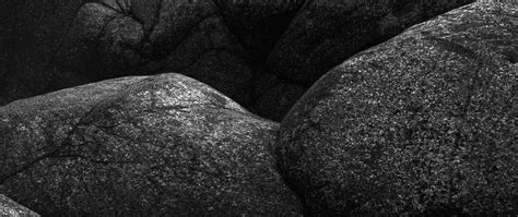 Download wallpaper 2560x1080 stones, relief, black and white, dark dual ...