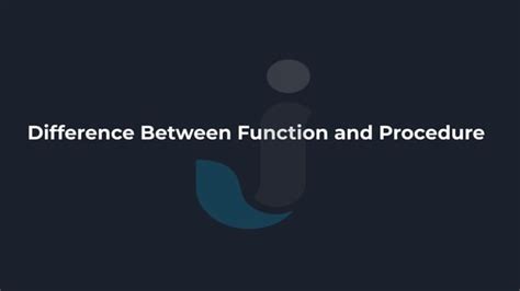 Image result for Difference Between Function and Procedure SQL