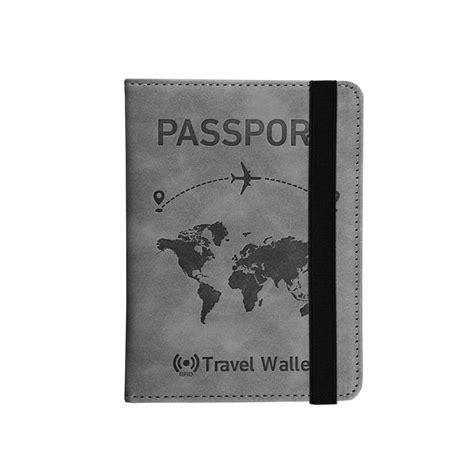 Storite RFID Blocking PU Leather Travel Passport Holder Wallet - Compa