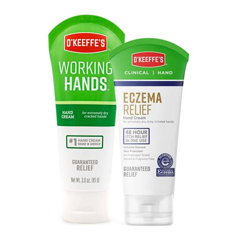 O'Keeffe's Working Hands Hand Cream 3 Ounce Tube and O'Keeffe's Eczema ...